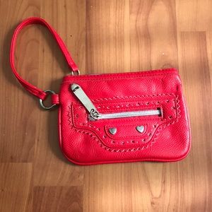 Betsey Johnson Red Wristlet - never used